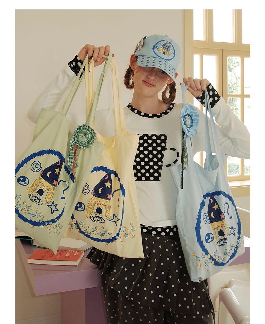 UnsocialNight - Taichi Dog Printed Canvas Bag bag UnsocialNight