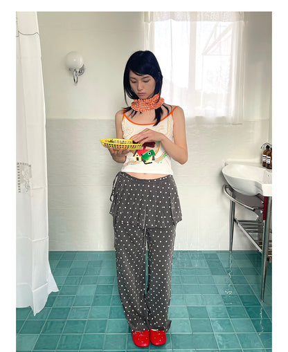 UnsocialNight - Cartoon Print Lace Cami Top camisole UnsocialNight
