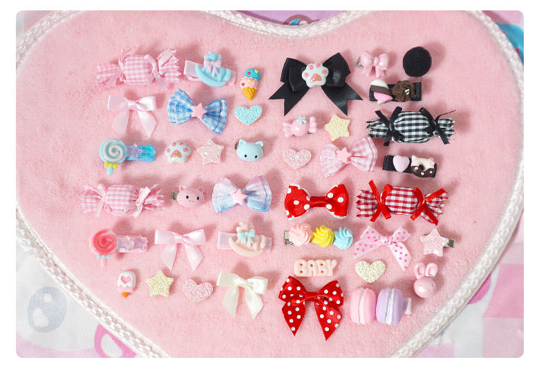 Maojiang Pastel Hair Clips | Harajuku Sweet Bear Candy Hair Clips hair clip maojiang