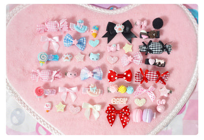Maojiang Pastel Hair Clips | Harajuku Sweet Bear Candy Hair Clips hair clip maojiang