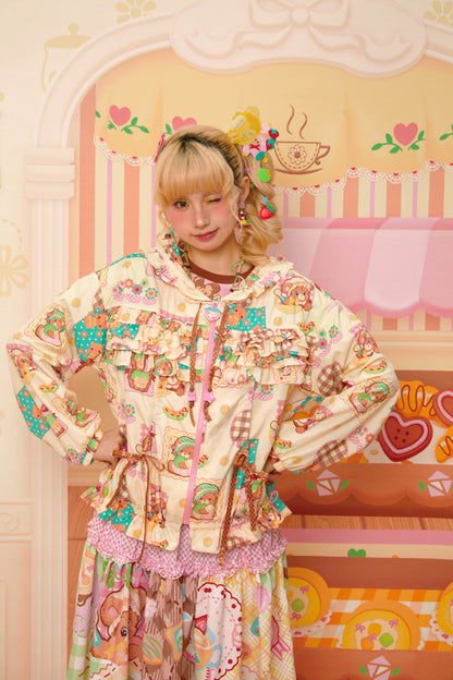 Lutra Jump - Decora Kei Patchwork Hooded UPF50 Sun Jacket jacket Lutra Jump