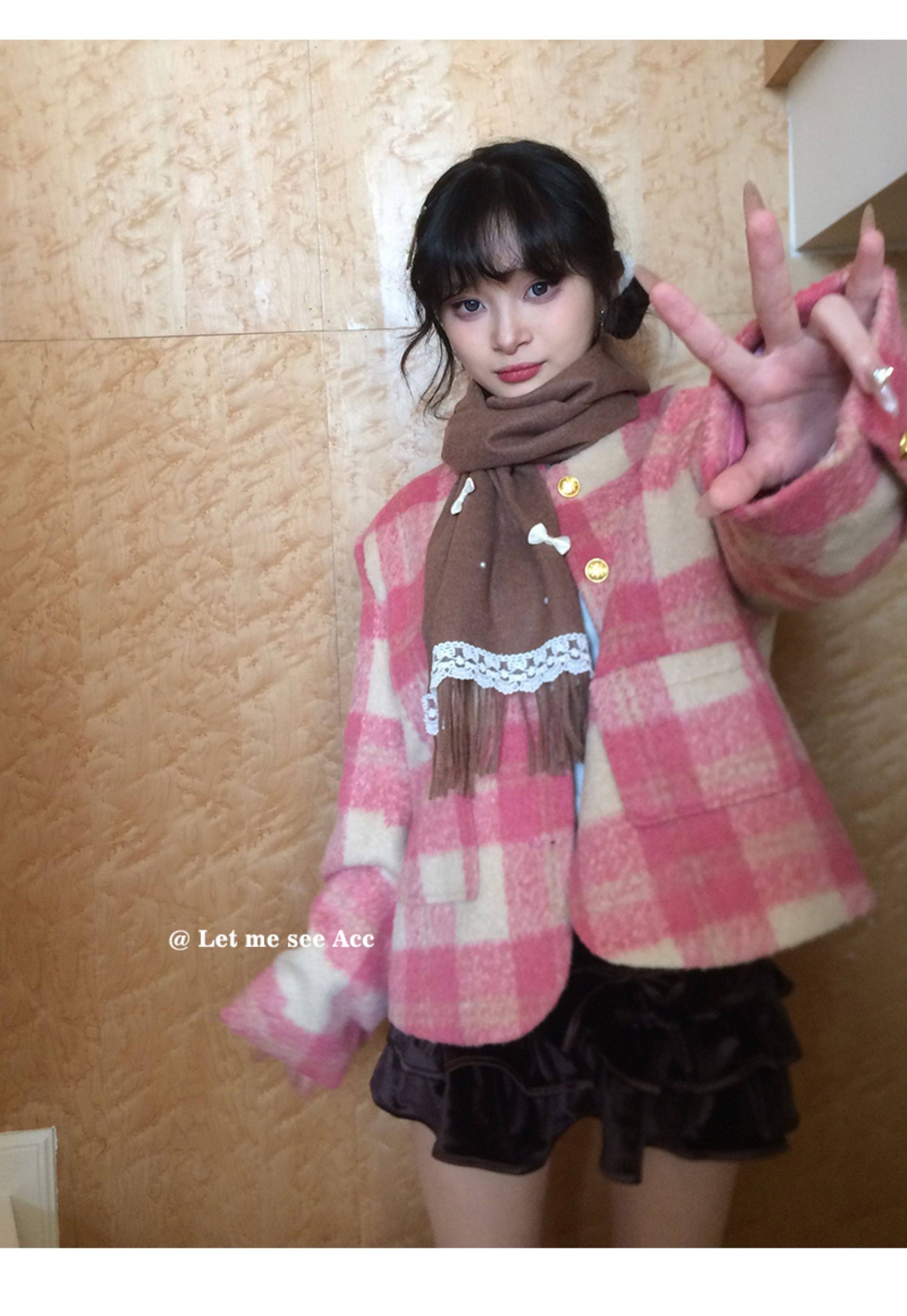 Let Me See - Vintage Lace Fringe Scarf scarf let me see