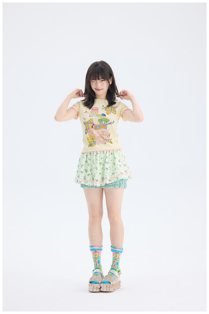 tntntutu - Angel Star Graphic Tee | Fairy Kei Pastel Kawaii Harajuku T-Shirt tee tntntutu