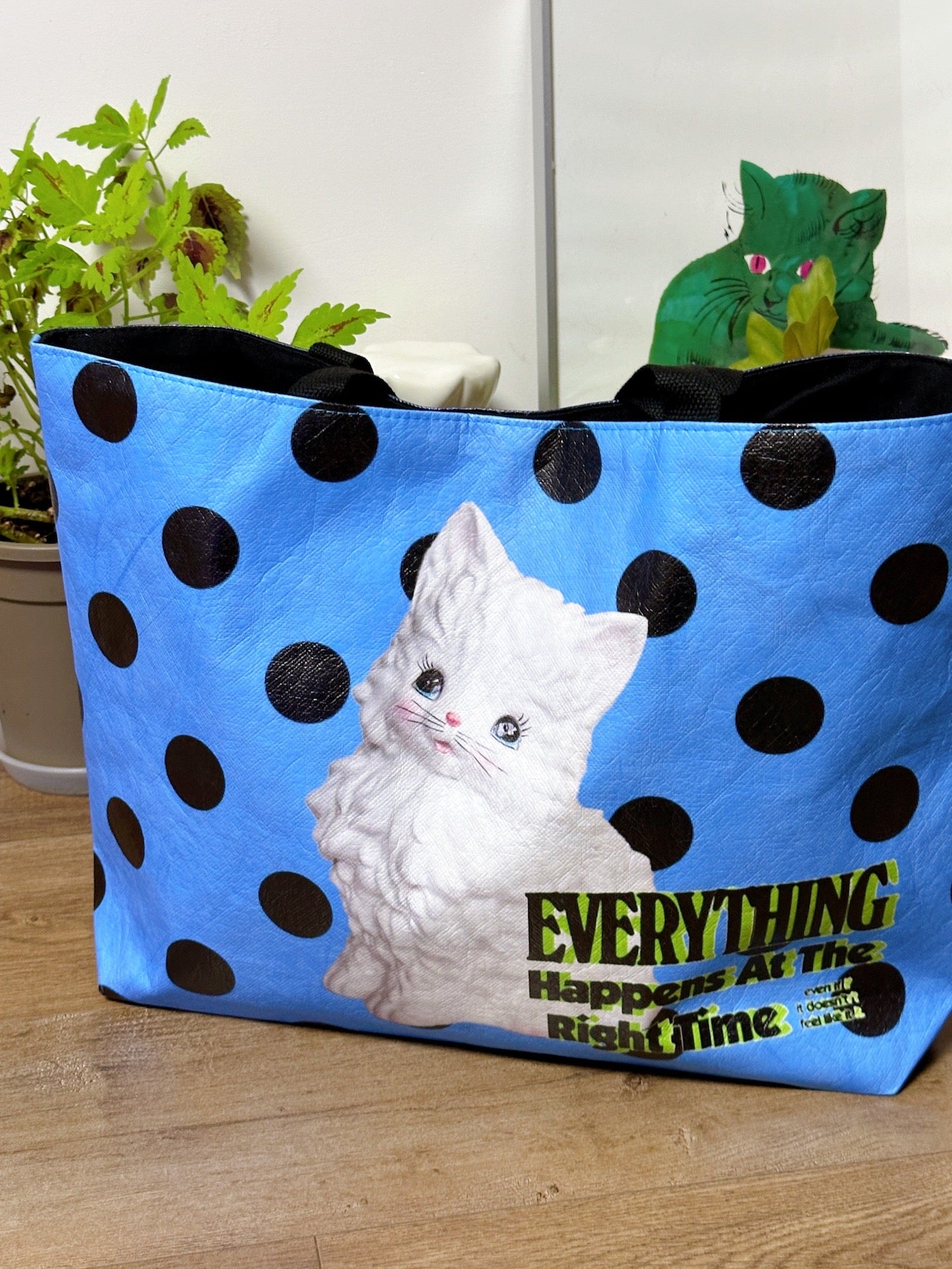 BunnyBunnyGun - Harajuku Printed Tote Bag Dupont Paper Large Capacity bag bunnybunnygun