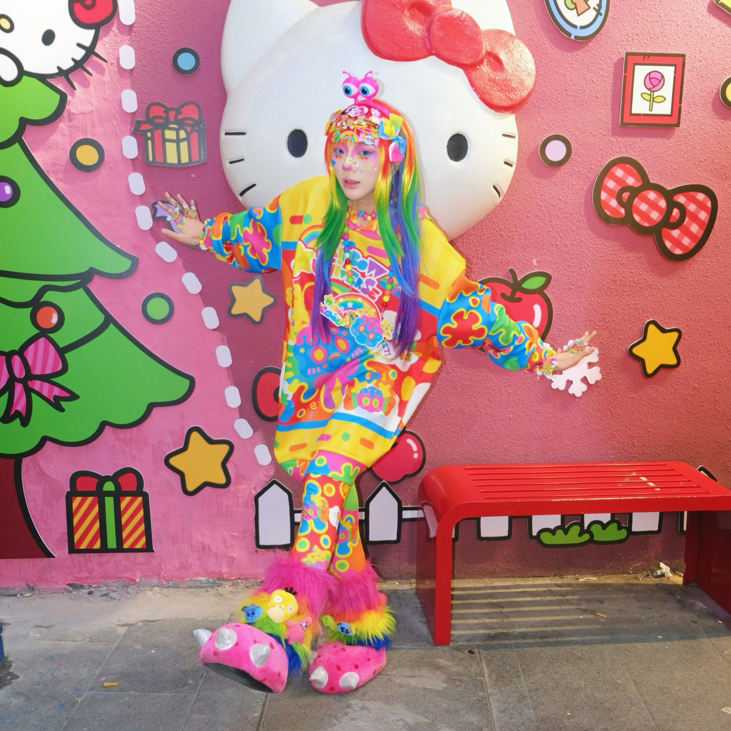 Rainbow Universe RUX - Decora Candy Hoodie & Yoga Set set Rainbow Universe RUX
