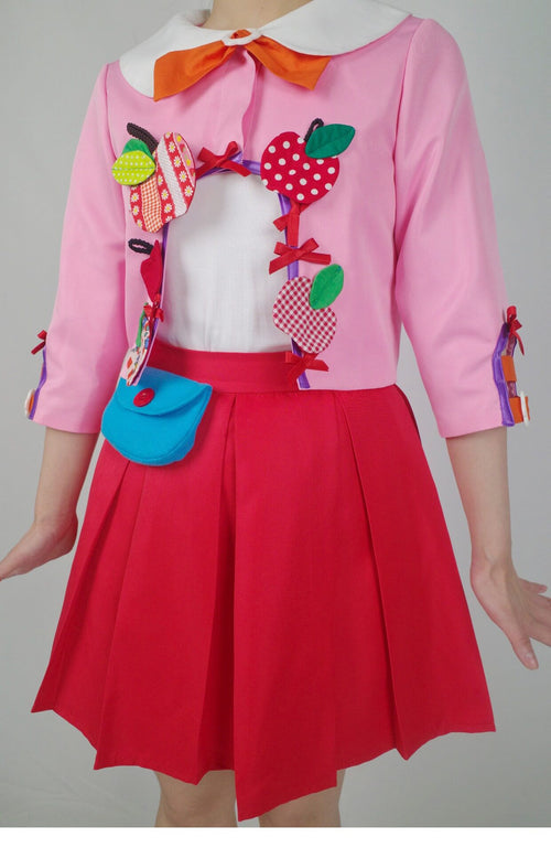 GOODBABY - Pink Fruit Patchwork Vintage Short Jacket jacket goodbaby