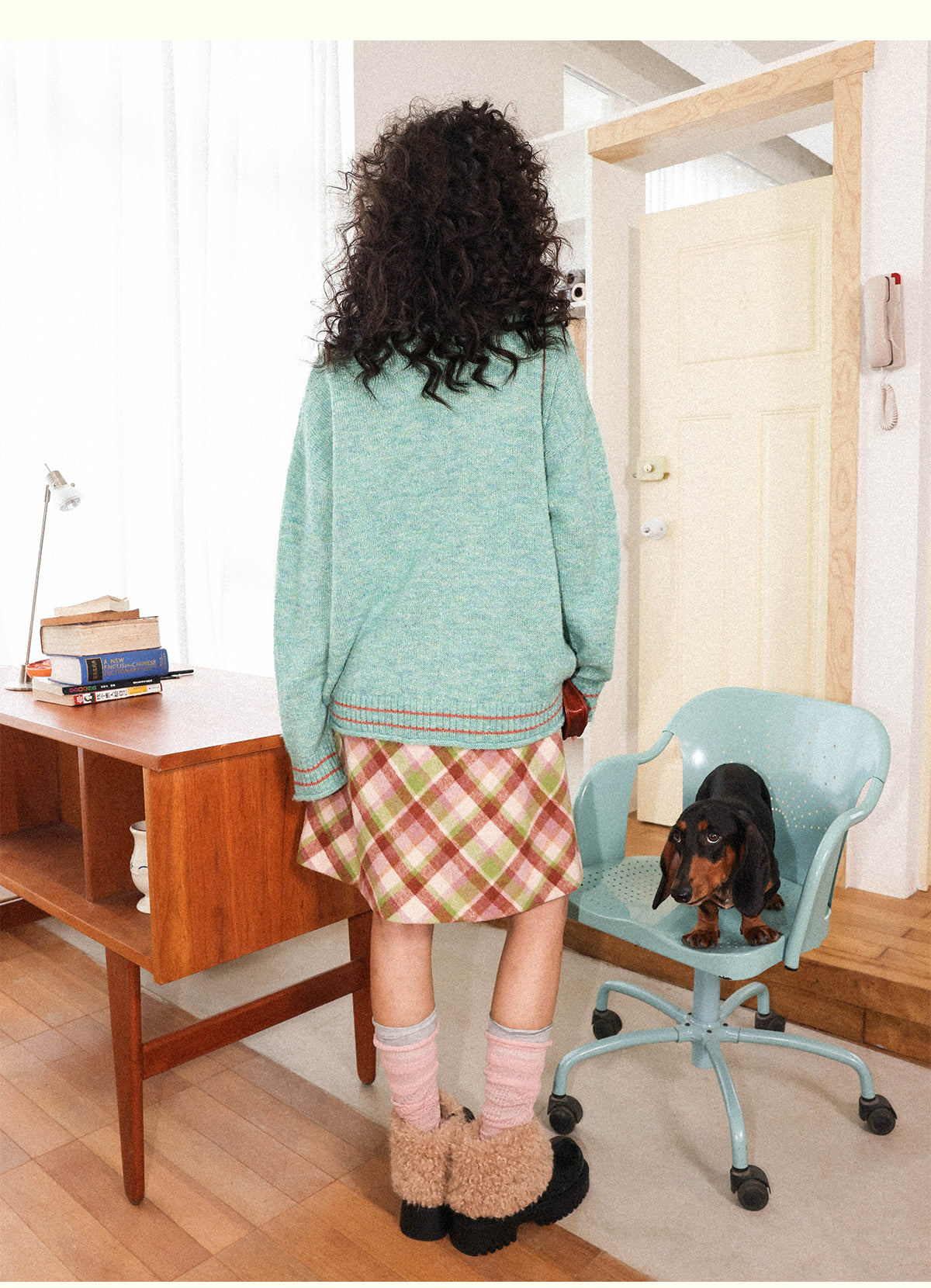 Chemical Girl - Girly Wool Mohair Knit Sweater Retro Dramatic sweater chemical girl
