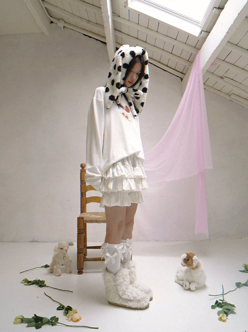 daytoday everyday institute - Girly Strawberry Cake Long Sleeve Tee Cute sweatshirt daytoday everyday institute