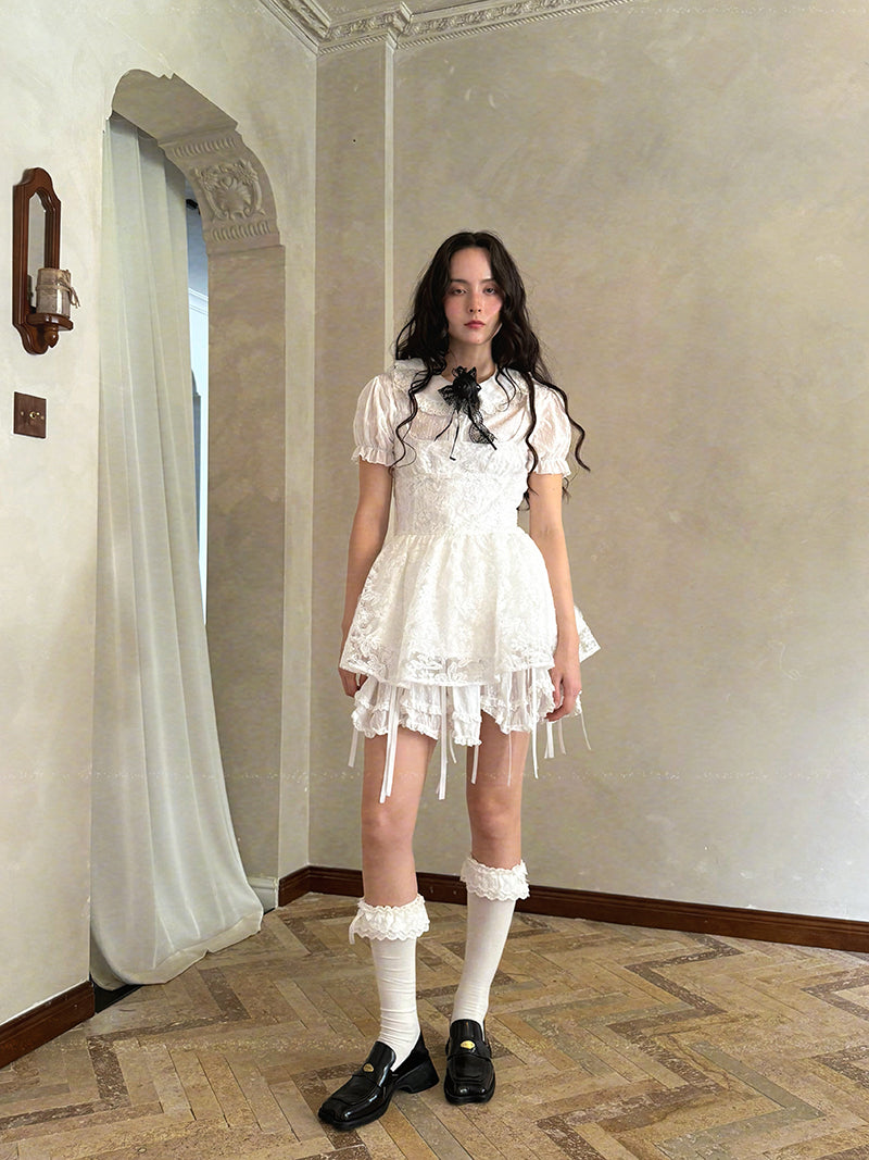 Daytoday Everyday Institute – Cute Doll Jacquard Sleeveless Dress dress daytoday everyday institute