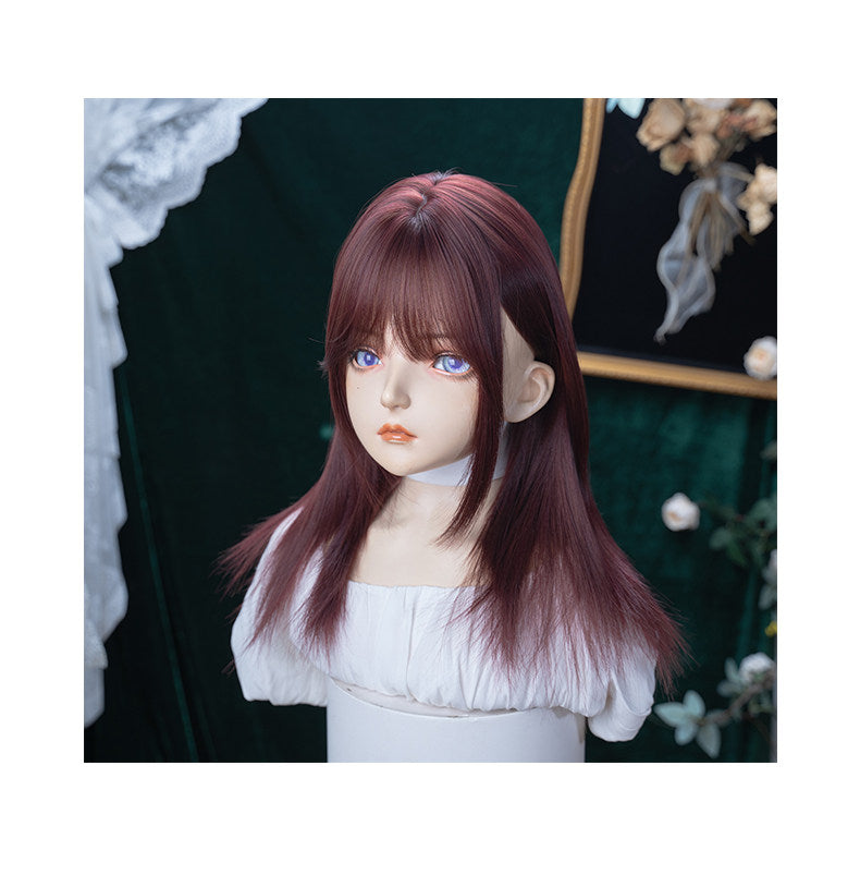 Alice Garden - Wine Red Mid-Length Wig wig Alice Garden