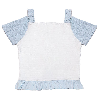 Hashtag DDD - Kawaii Off-Shoulder Shirred Strap Tee tshirt Hashtag DDD