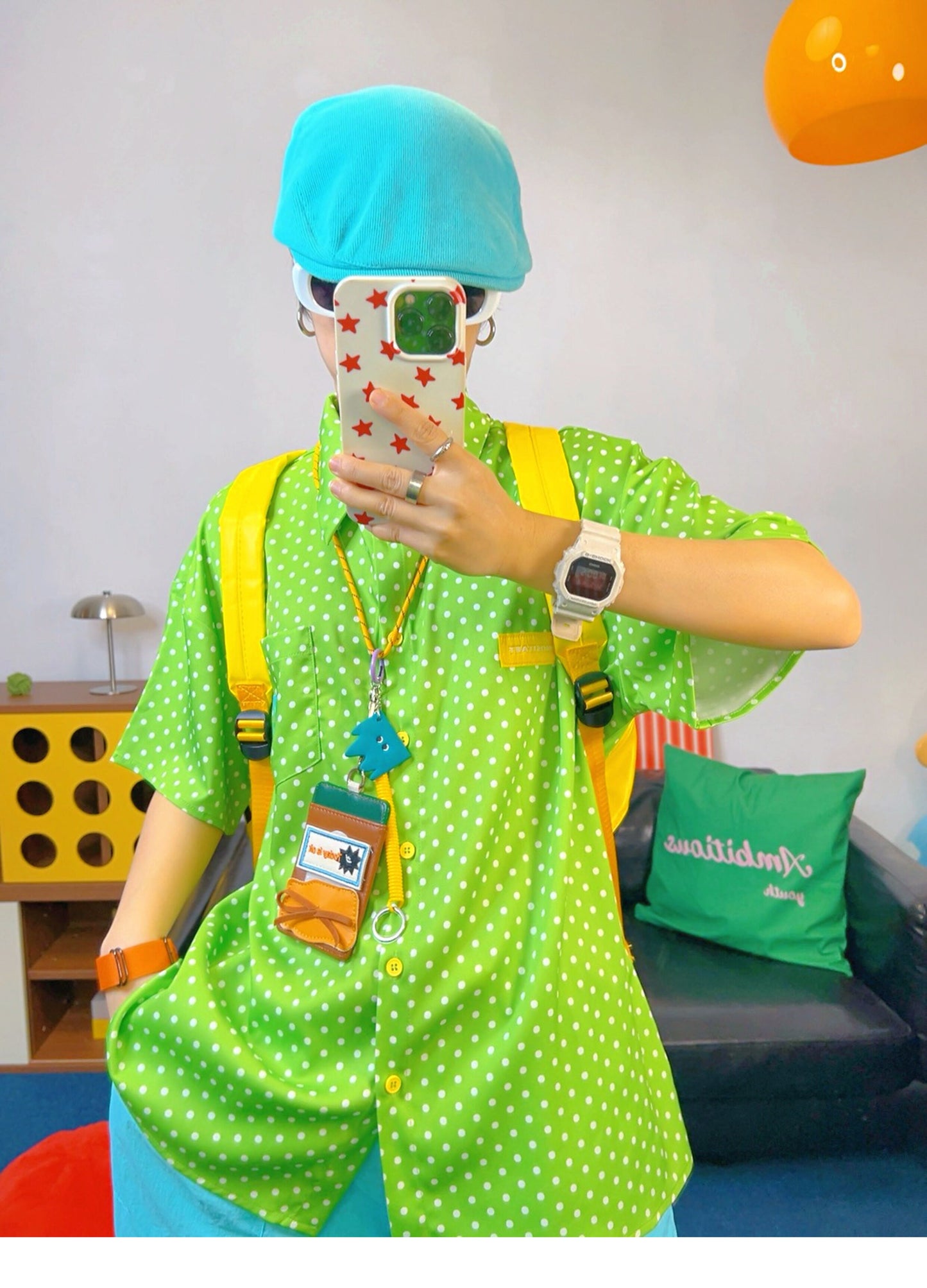 KURIOSITAET - Green Dopamine Chiffon Shirt shirt KURIOSITAET