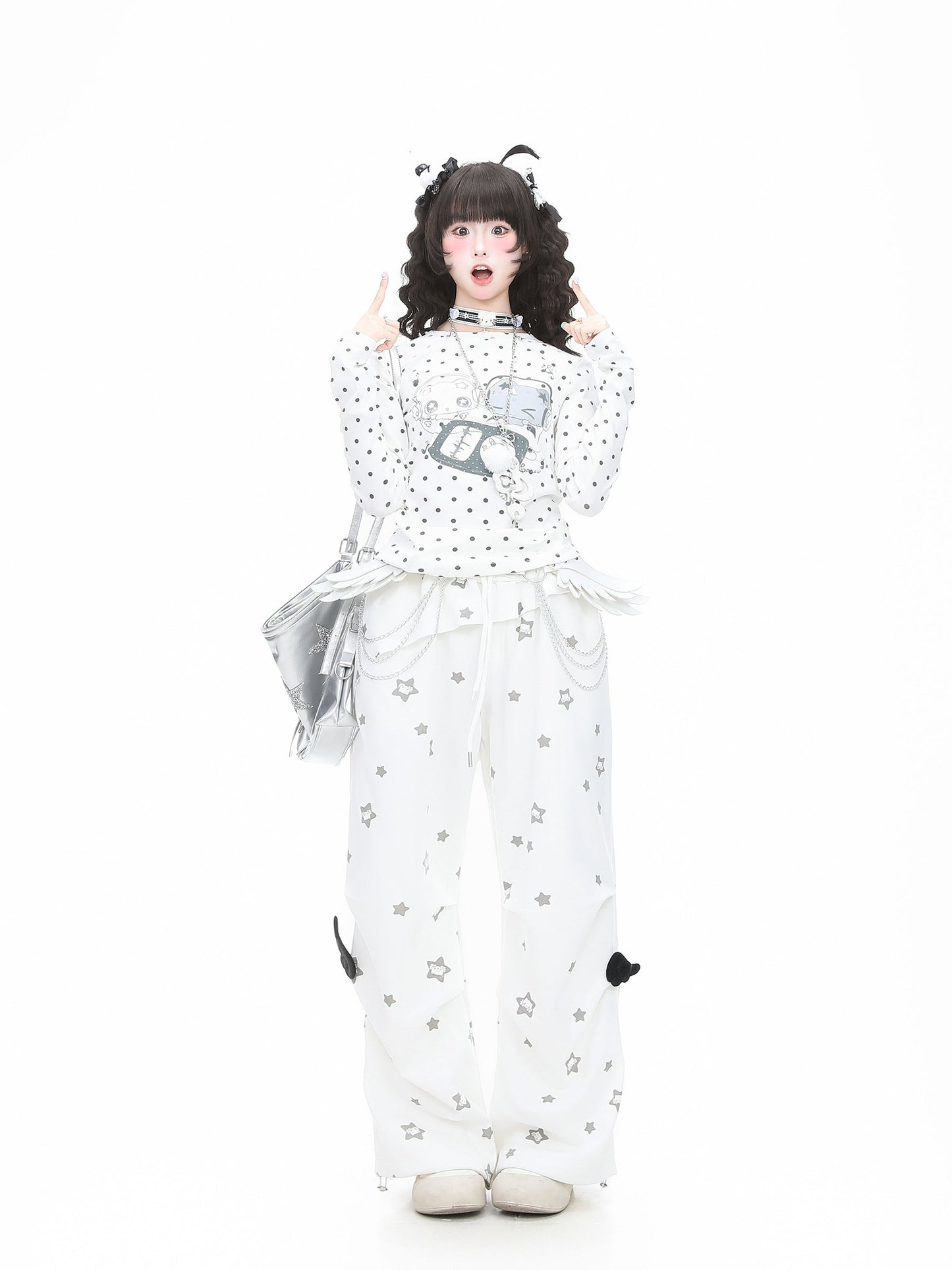 Languid Park - Wing Pleated Straight Pants pants Languid Park