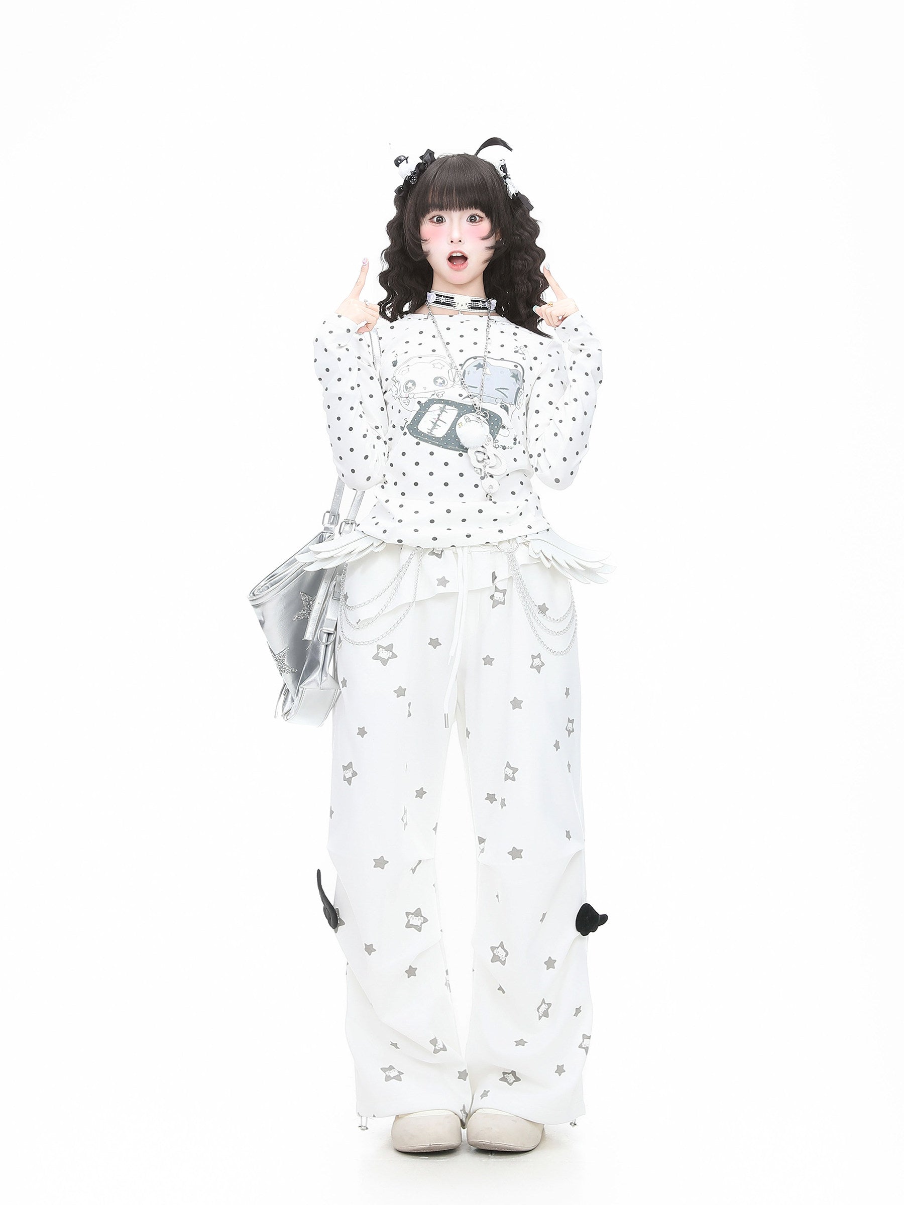 Languid Park - Wing Pleated Straight Pants pants Languid Park