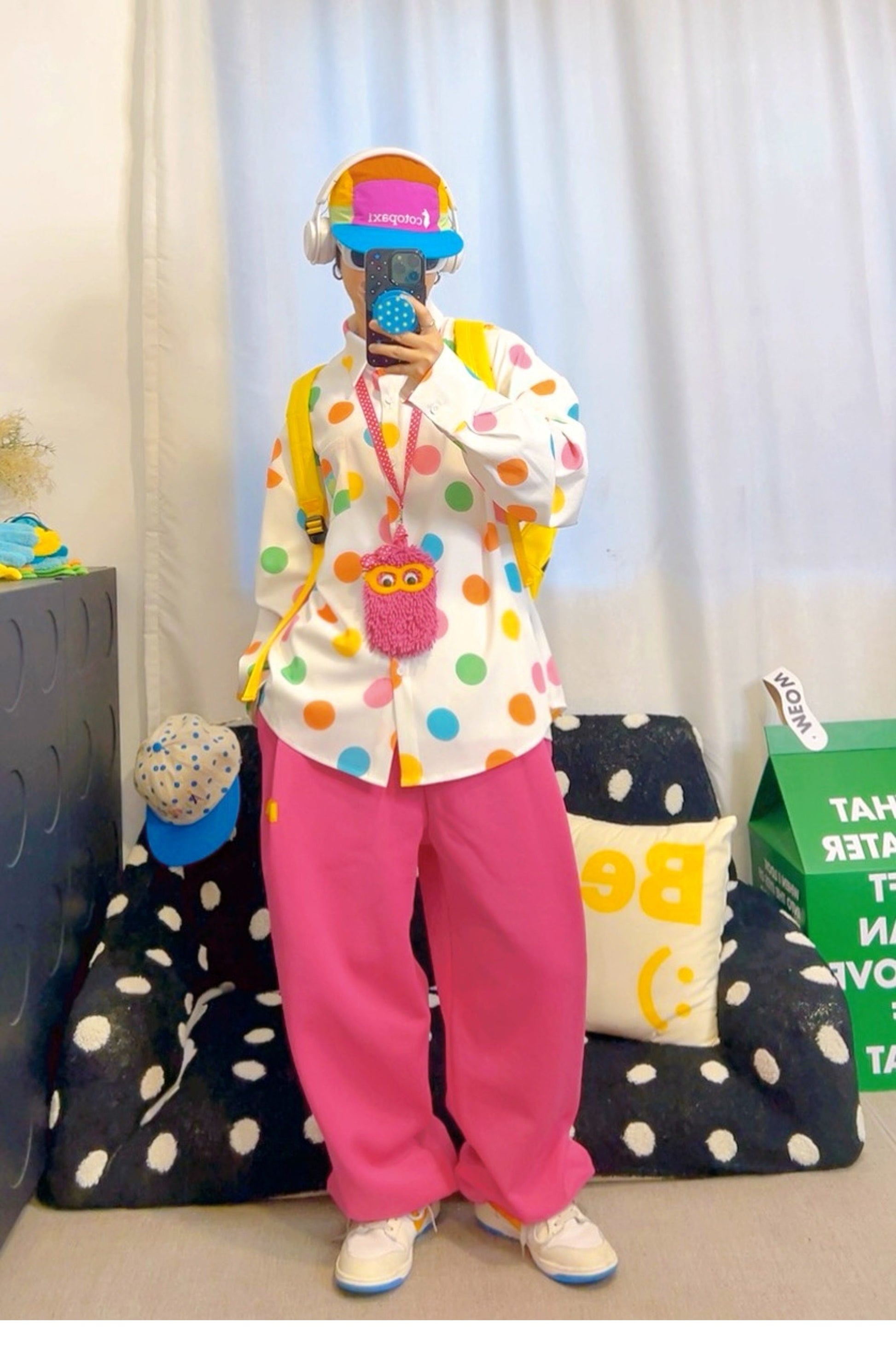 KURIOSITAET - White Polka Dot Shirt shirt KURIOSITAET