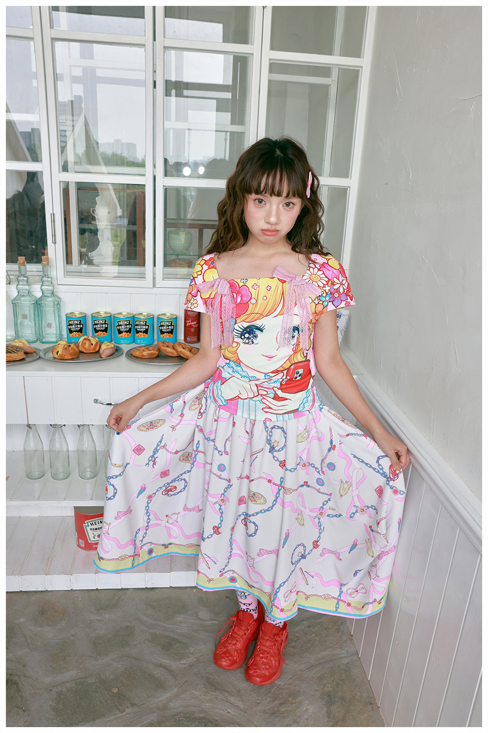 tntntutu Cute Summer Top | Harajuku Pink Lace Bow Girl Short Sleeve Tee tshirt tntntutu