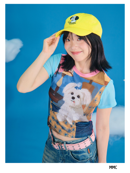 MeowMeow Bug - Decora Kei Cute Cartoon Mesh Top tshirt MeowMeow Bug