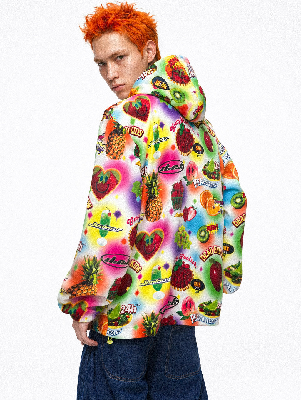 DeadEndKids - Colorful Fruit Techwear Windbreaker Jacket jacket DeadEndKids