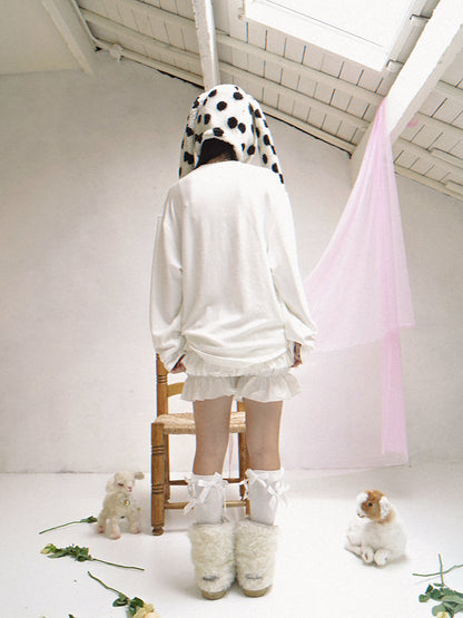 daytoday everyday institute - Girly Strawberry Cake Long Sleeve Tee Cute sweatshirt daytoday everyday institute