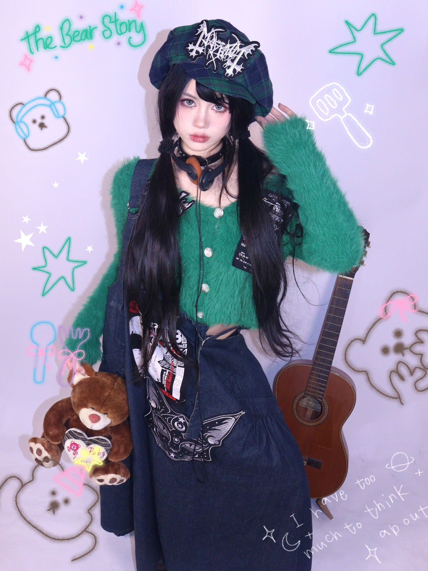 Leerroo - Y2K Vintage Denim Pinafore Dress dress Leerroo