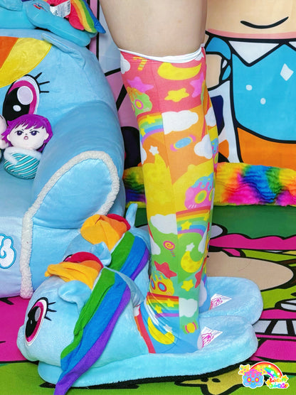 Rainbow Universe RUX - Decora Kei Shirt Skirt Socks Set set Rainbow Universe RUX