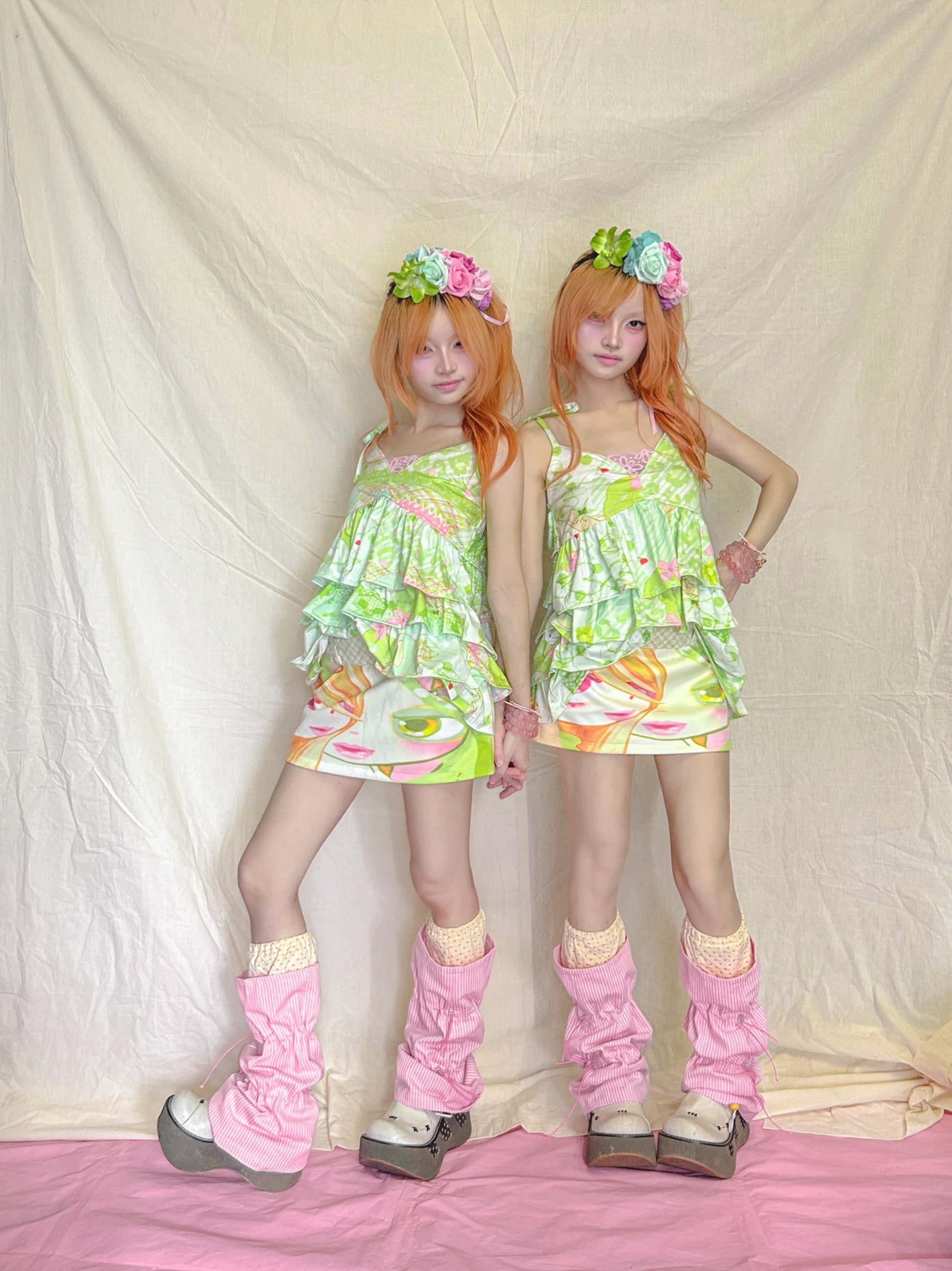 YJM with biubiu - Decora Kei Low Rise Mini Skirt skirt YJM with biubiu