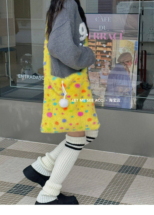 LET ME SEE - Kawaii Color Dot Shoulder Bag bag let me see