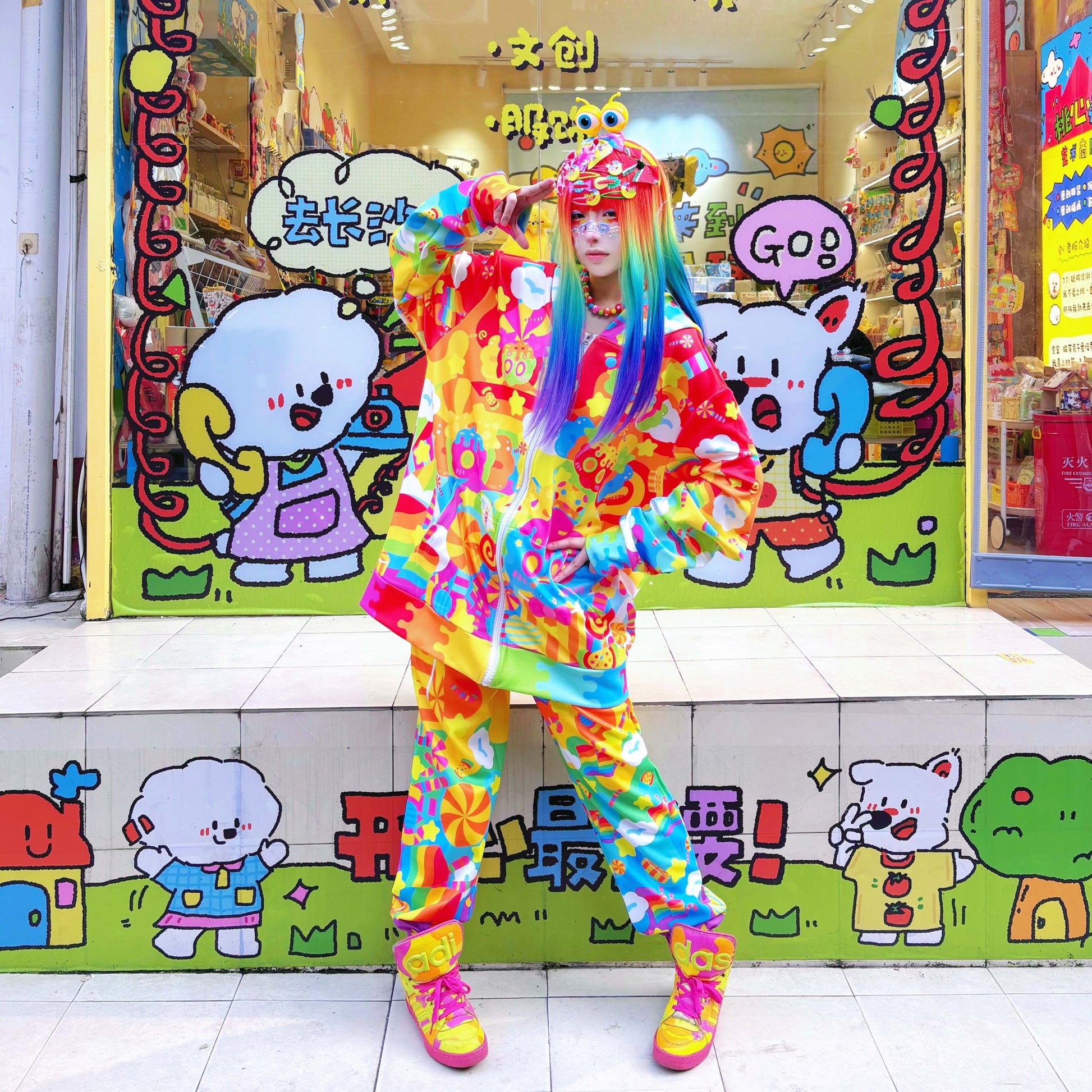 Rainbow Universe RUX - Decora Star Ear Hoodie Set set Rainbow Universe RUX