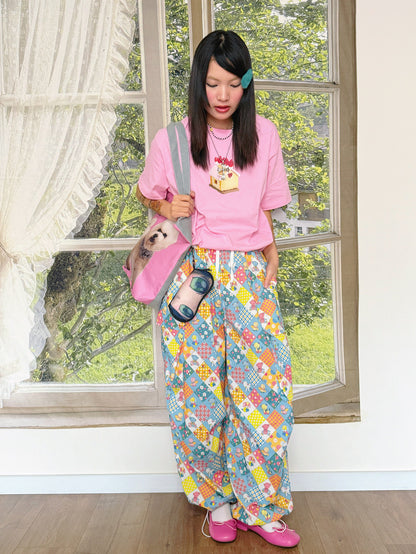 bunnybunnygun - Cream Kawaii Loose Cotton Tee tshirt bunnybunnygun