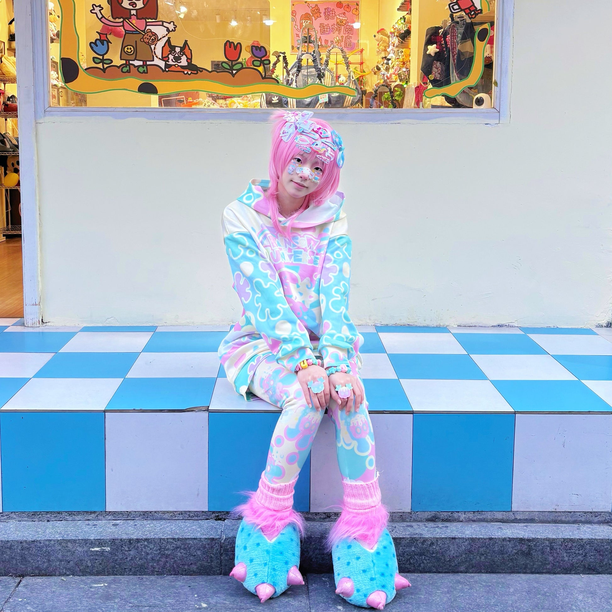 Rainbow Universe RUX - Candy Decora Kei Hoodie Set set Rainbow Universe RUX