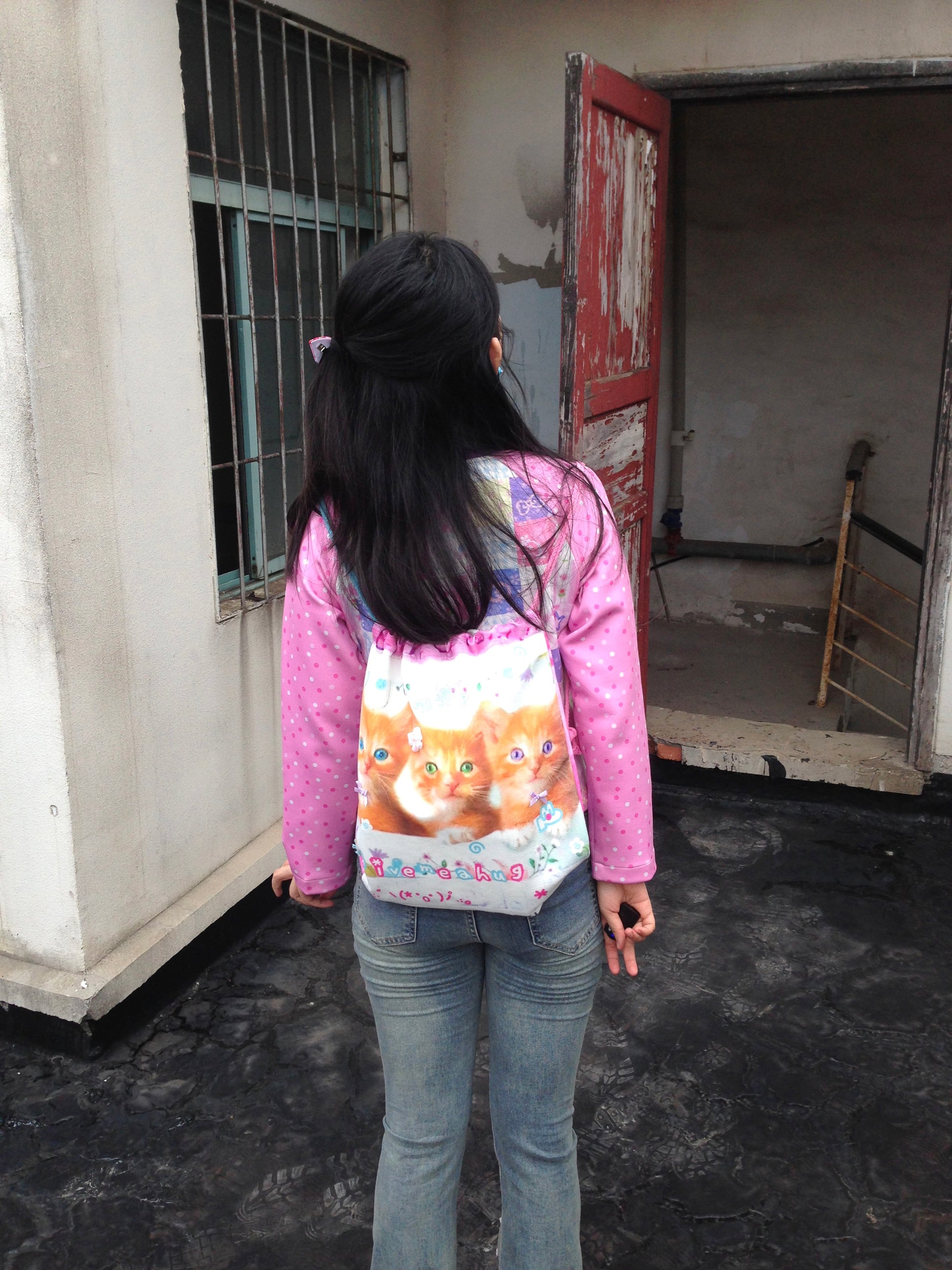 BodyTalk - Kawaii Cat Canvas Drawstring Bag bag bodytalk