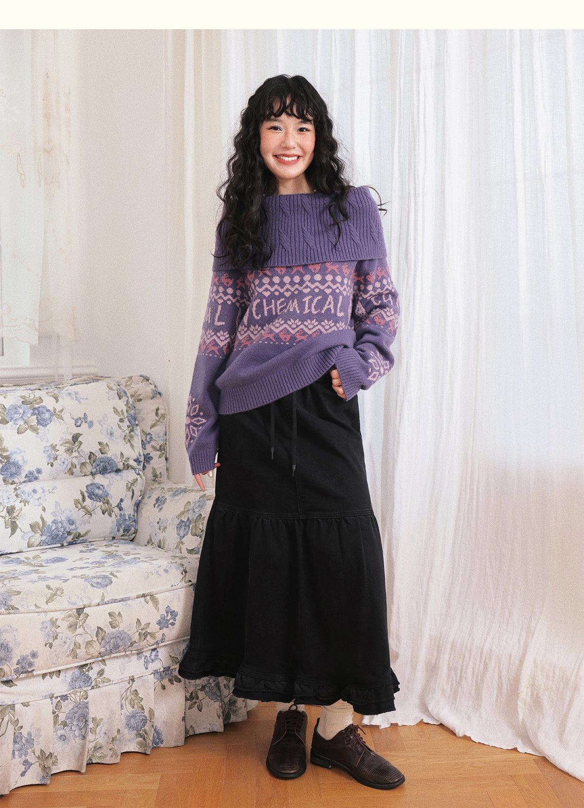 Chemical Girl - Kawaii Fair Isle Knit Sweater sweater chemical girl