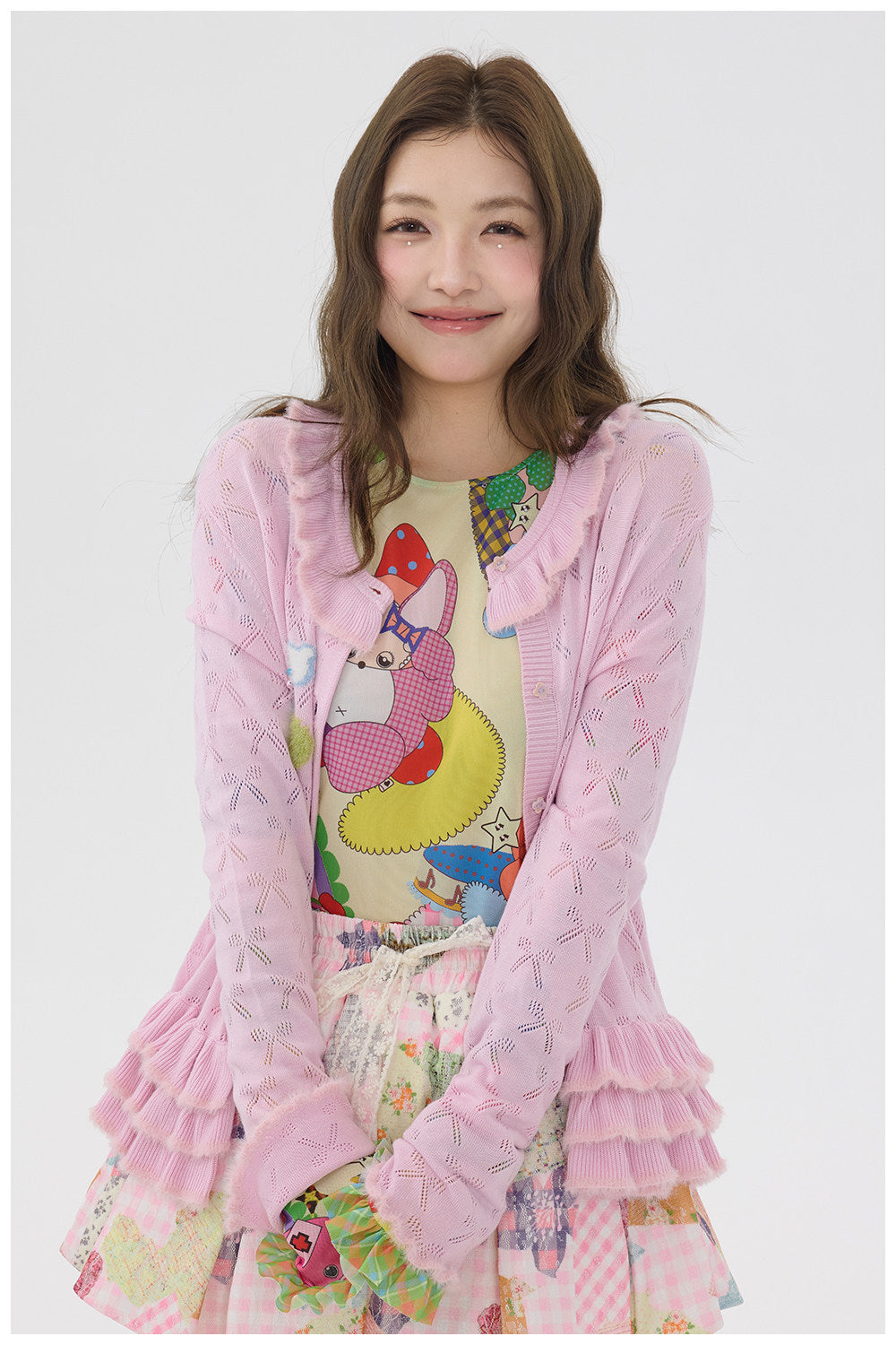 tntntutu - Pink Bow Knit Cardigan cardigan tntntutu