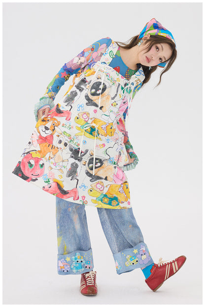 tntntutu - White Graffiti Strap Dress dress tntntutu