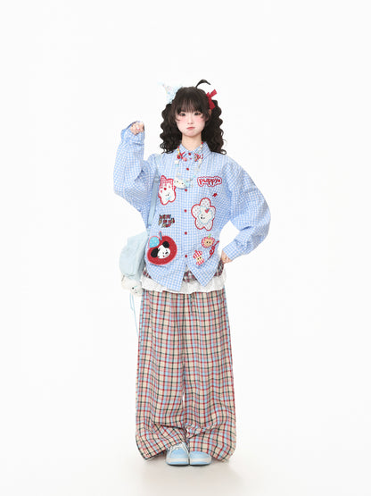 Languid Park - Plaid Straight Leg Pants