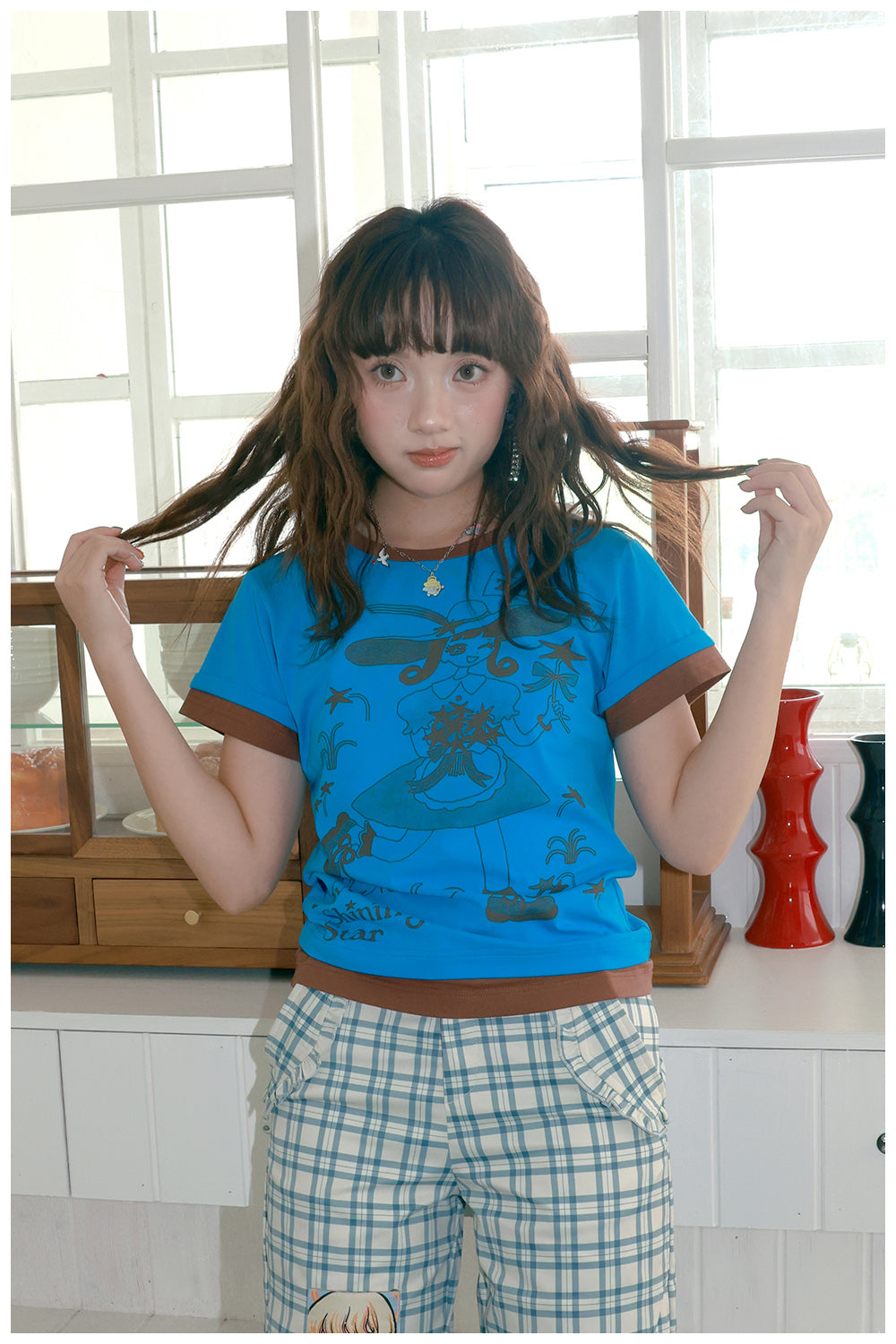 tntntutu Moon & Flowers Print Tee | Harajuku Layered Angel Girl T-Shirt tshirt tntntutu