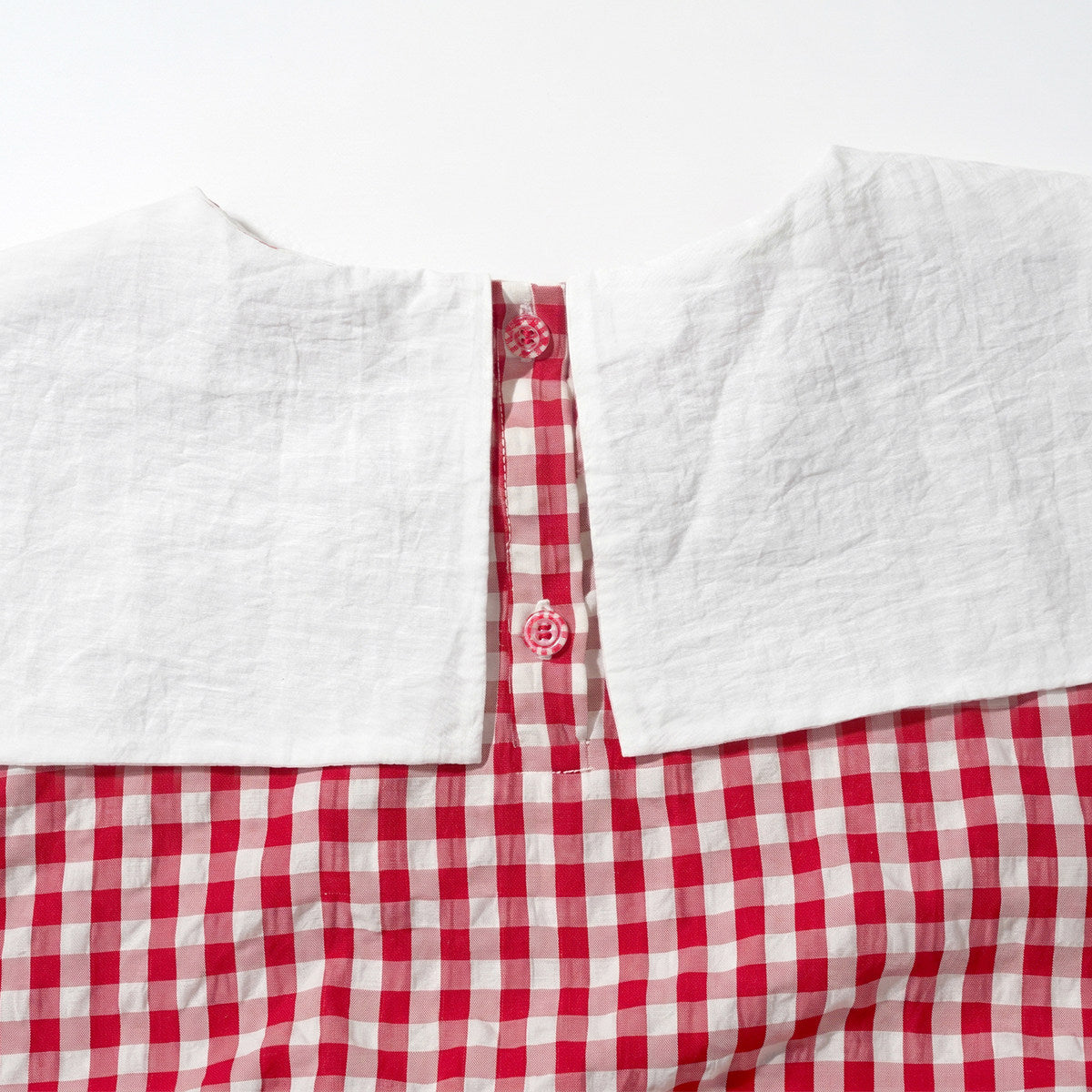 Imakokoni - White Doll Collar A-Line Dress apron imakokoni