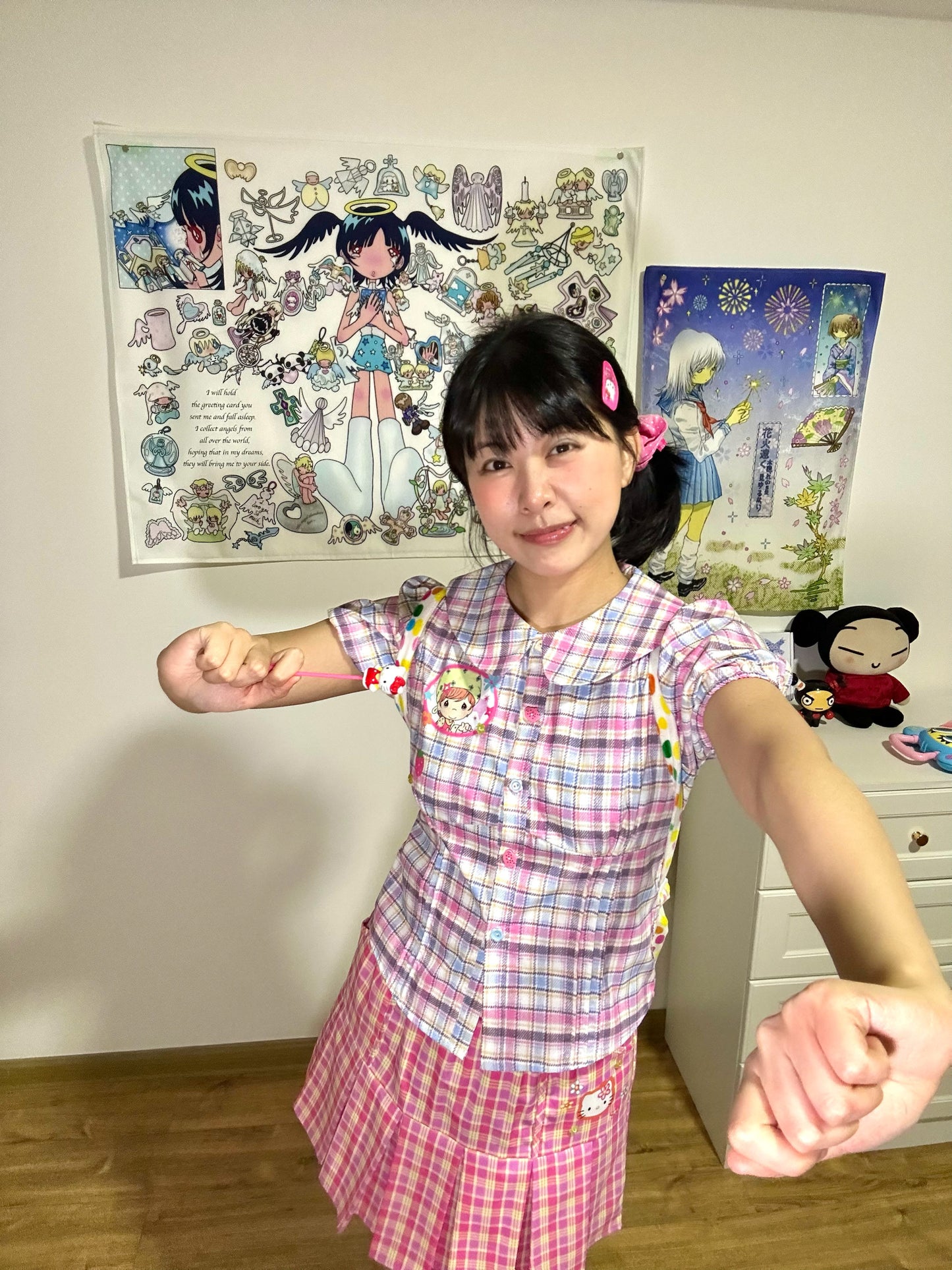 Bodytalk - Doll Collar Print Blouse shirt bodytalk