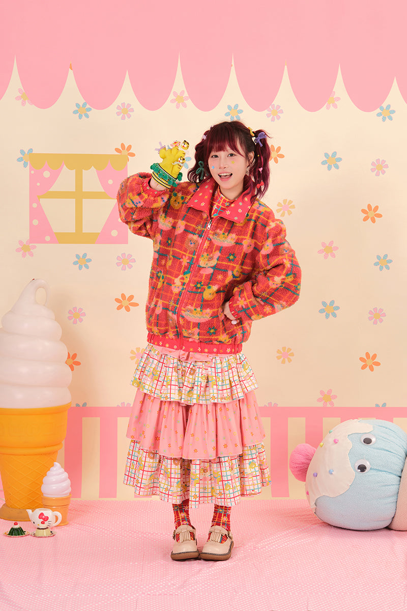 NIKKOU - Reversible Lamb Fleece Coat Kawaii coat Nikkou home
