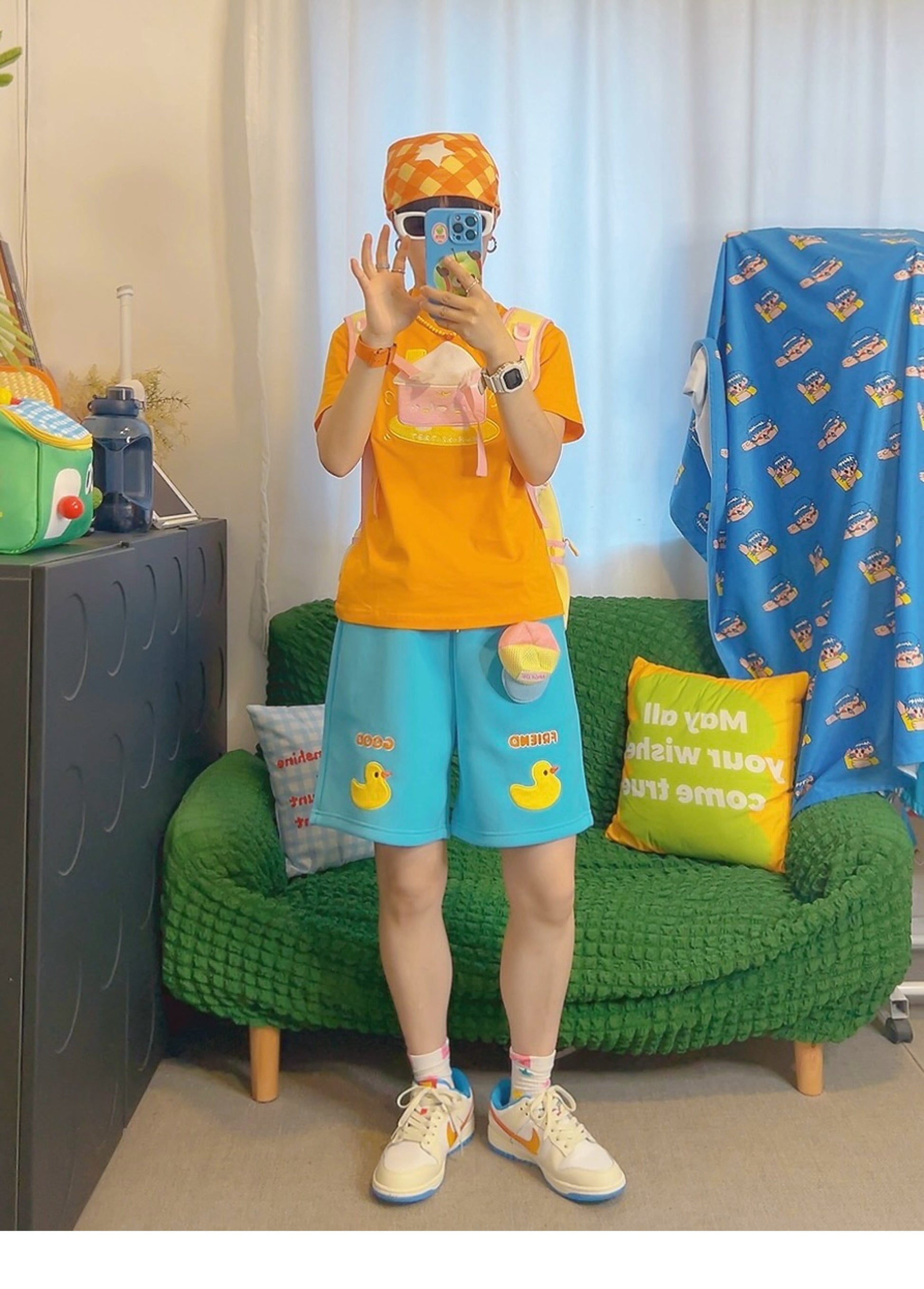 KURIOSITAET - Decora Kei Little House Embroidered T-Shirt shirt KURIOSITAET