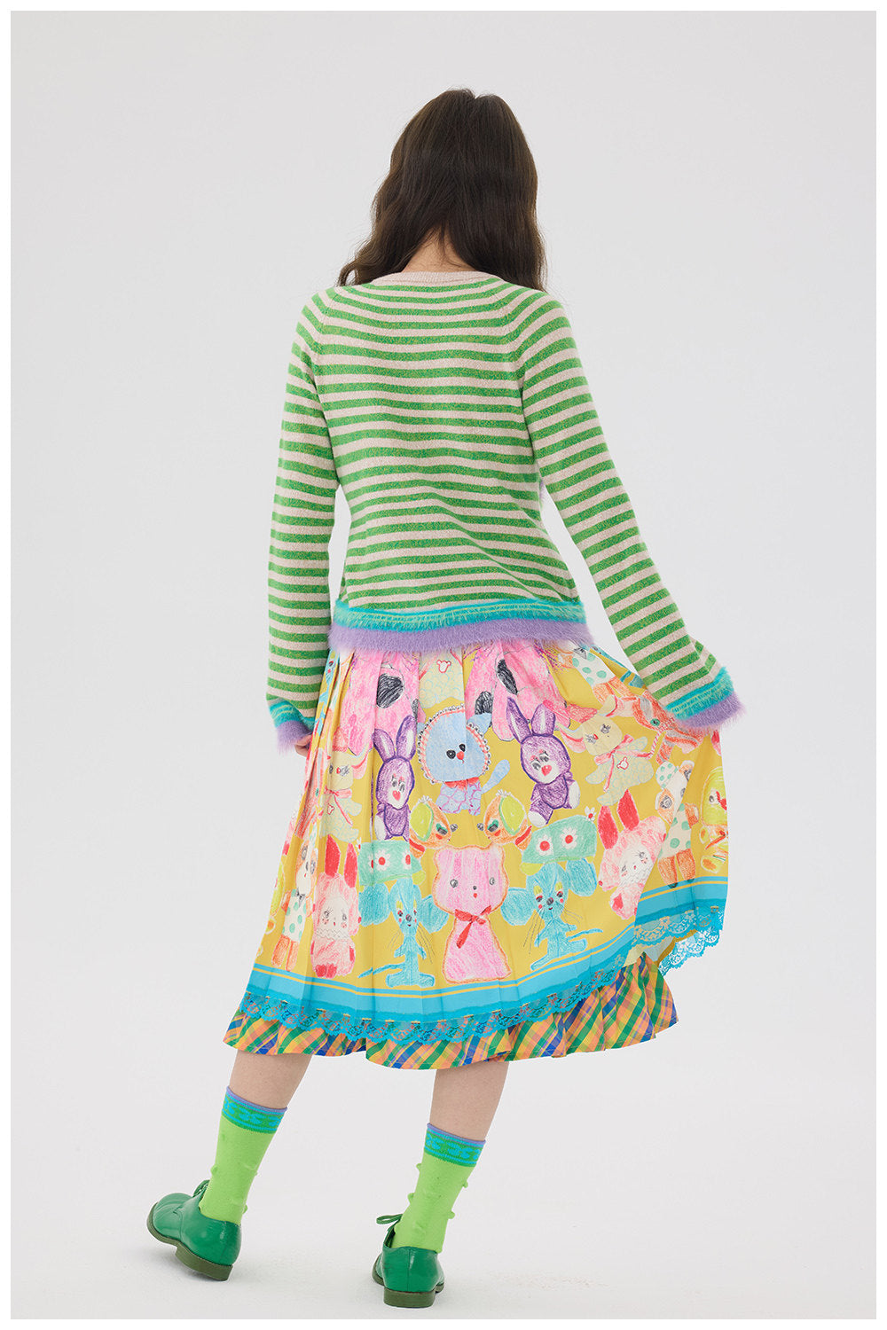 tntntutu - Plush Cartoon Knit Cardigan cardigan tntntutu