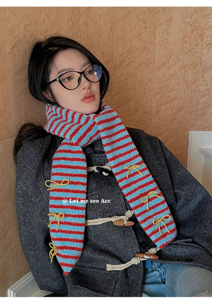LET ME SEE - Kawaii Colorblock Lamb Scarf scarf let me see