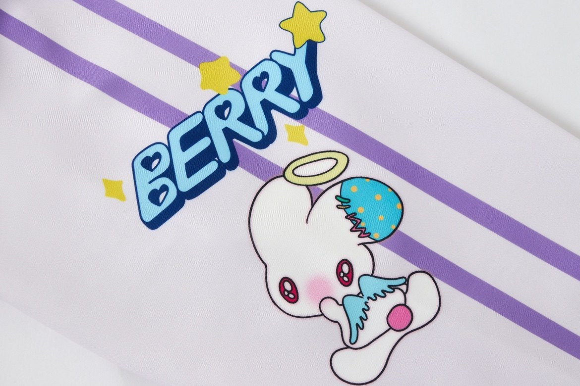 BlackBerry - Decora Kei Anime Jersey shirt BlackBerry