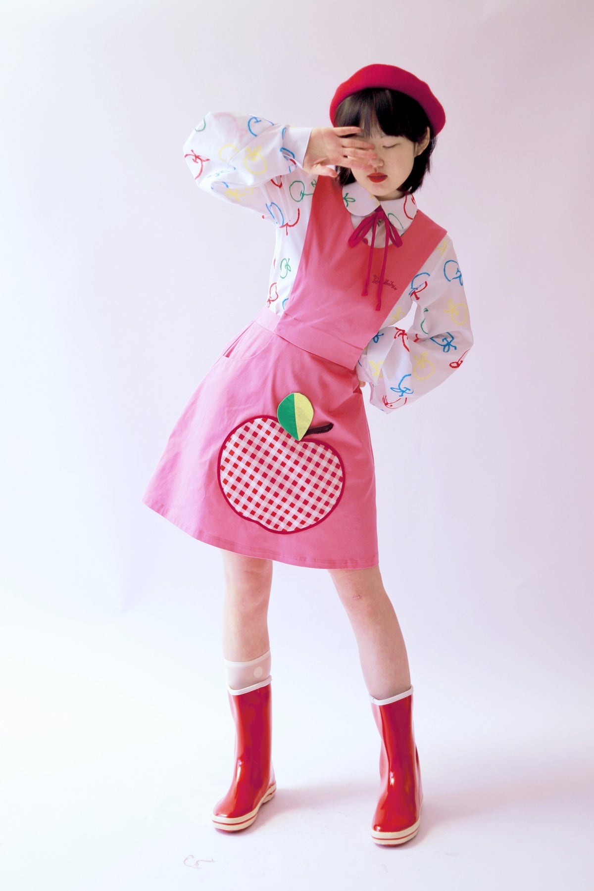 GOODBABY - Vintage Apple Pinafore Dress skirt goodbaby