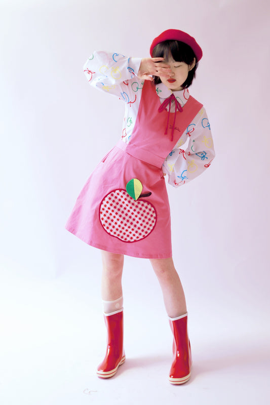 GOODBABY - Vintage Apple Pinafore Dress skirt goodbaby