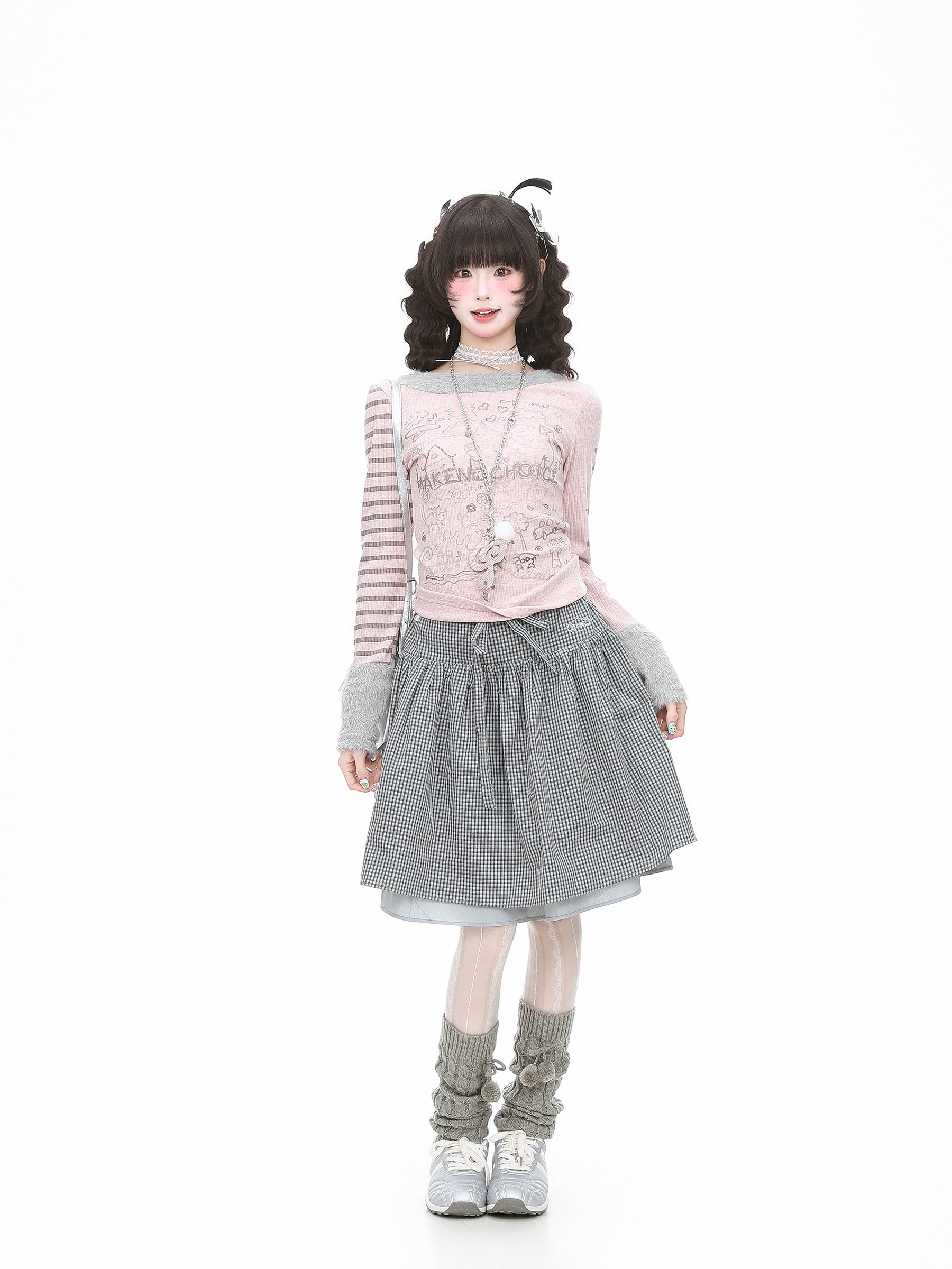 Languid Park - Plaid Layered Midi Skirt skirt Languid Park