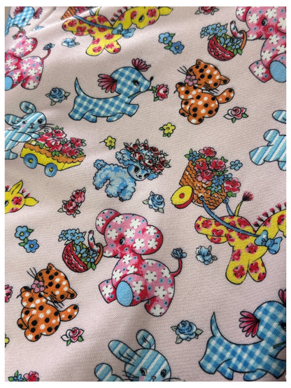 BunnyBunnyGun - Harajuku Vintage Animal Sweatshirt Pink Loose Fit hoodie bunnybunnygun