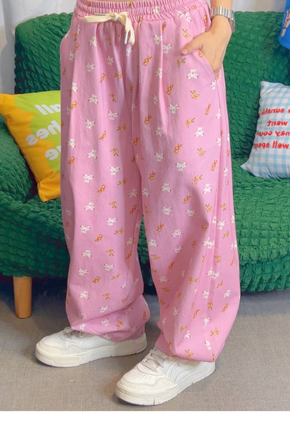 KURIOSITAET - Decora Kei Dopamine Pink Relaxed Work Pants pants KURIOSITAET