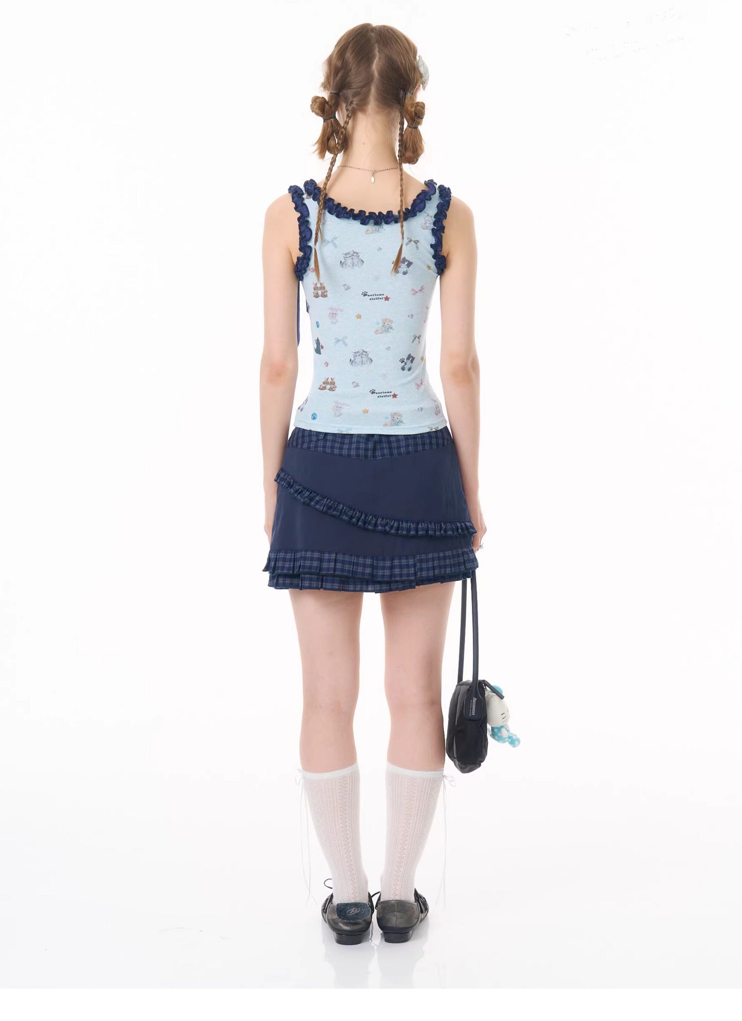 ziziFei - Cat Garden Ruffle Cami Top camisole ziziFei