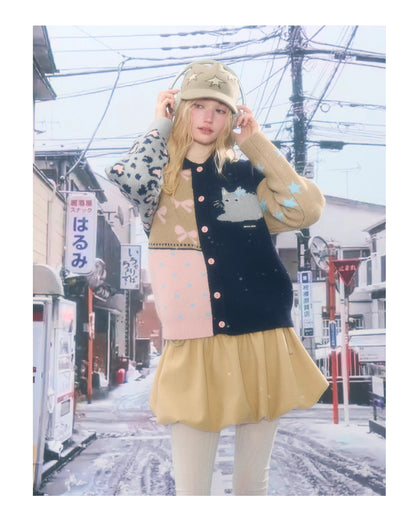 ziziFei - Girly Kei Retro Knit Cardigan cardigan ziziFei